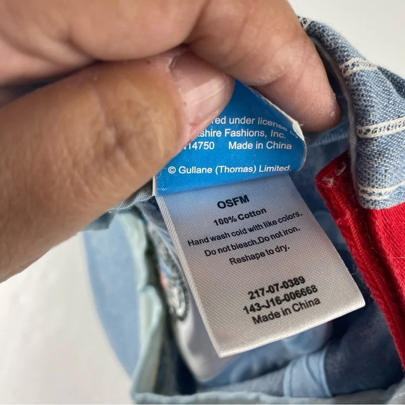 Thomas and Friends Thomas The Train Youth Ball Cap Blue and White Striped - Picture 4 of 4